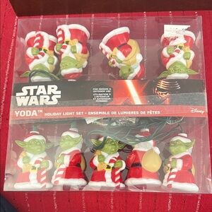 Disney Star Wars Yoda Festive Light Set - Red and White